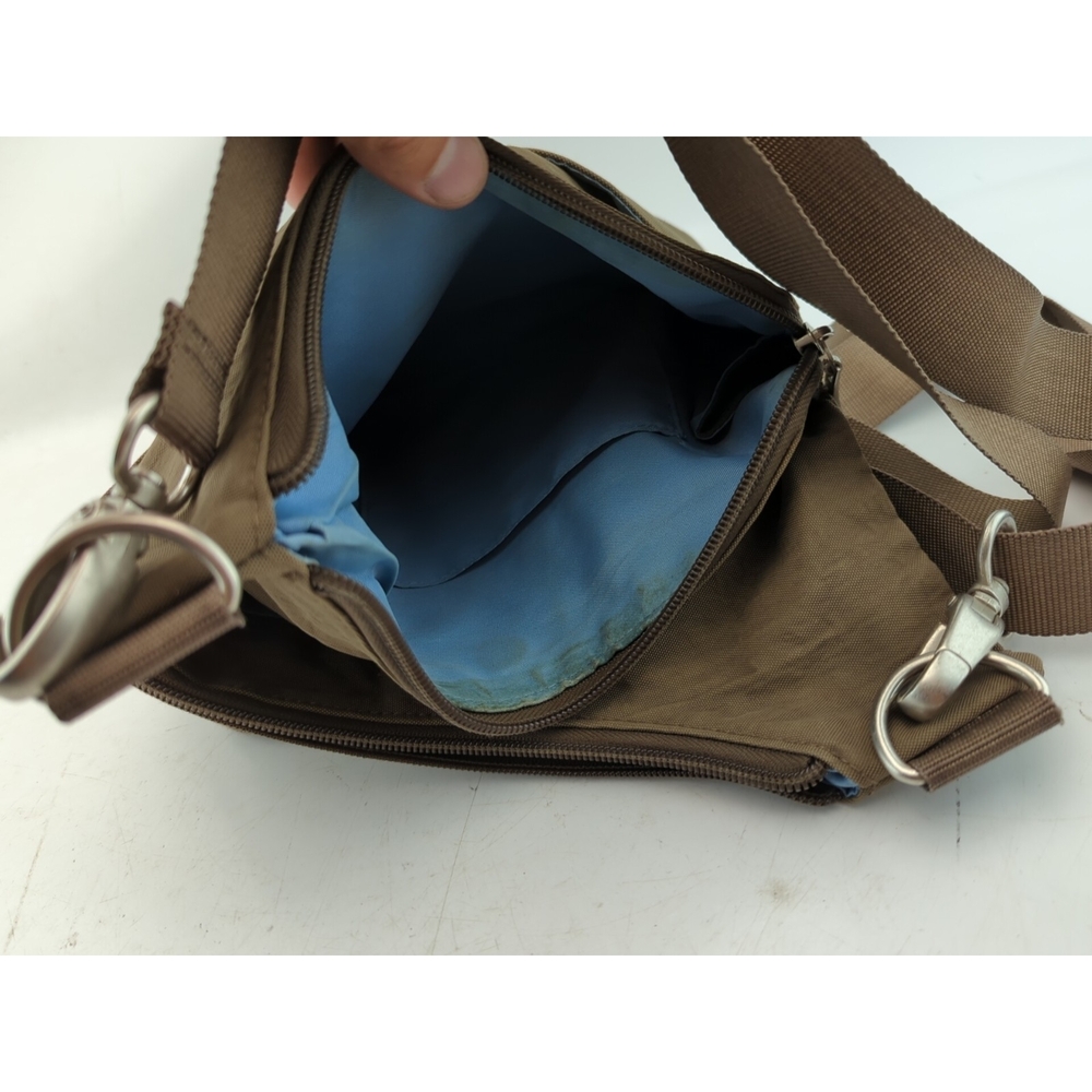 Baggallini Womens Crossbody Bag Olive Green/Grey - Picture 6 of 7
